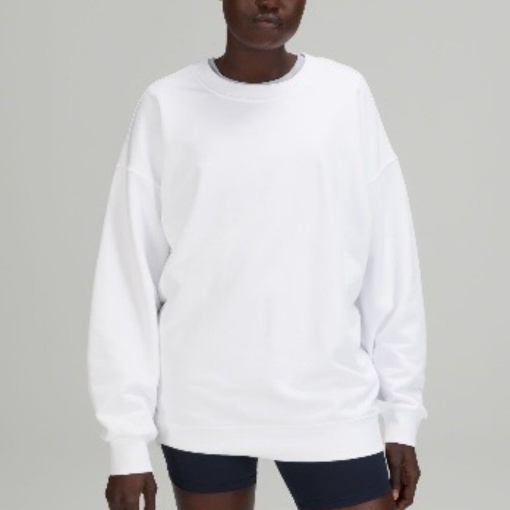 Lululemon Perfectly Oversized Crew Women Size 6 White